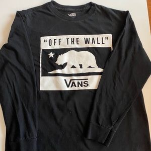 Vans Boy Medium Black Long Sleeve
